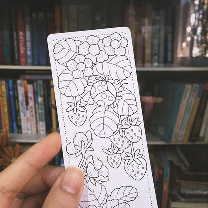 16 Coloring Bookmarks, Flying Town Vol.2 Set