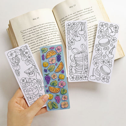 CAKE Coloring Bookmarks - Set 1