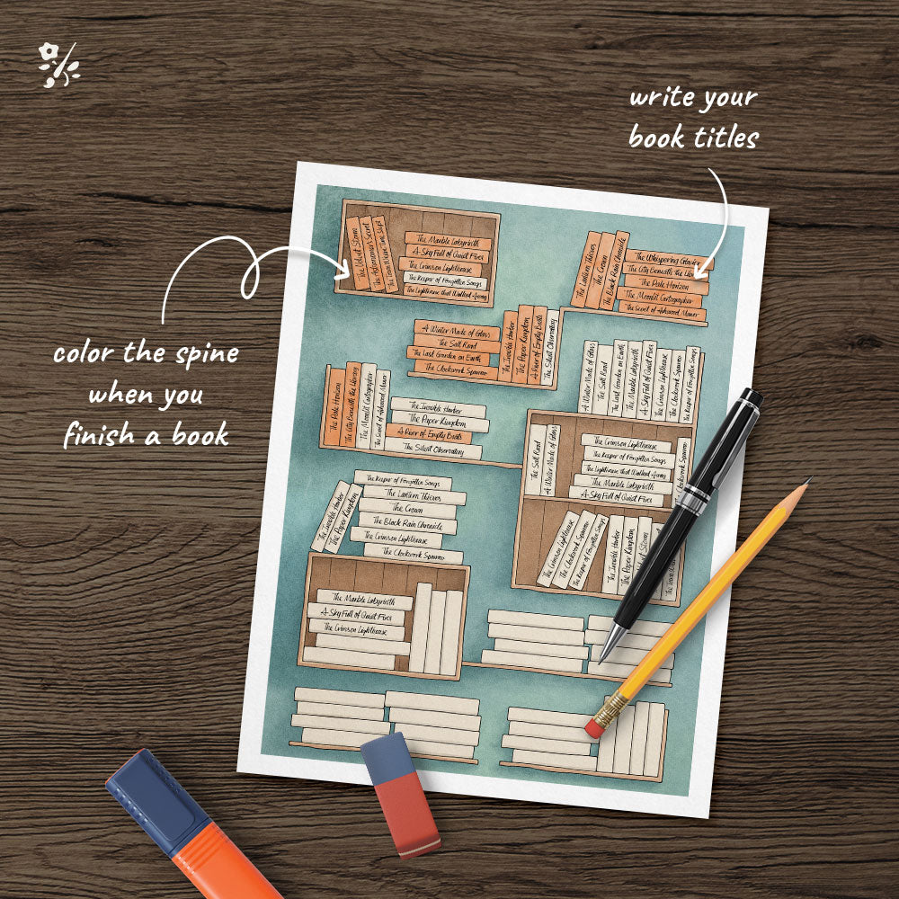 Reading Tracker Sheet, 96 Books to Read