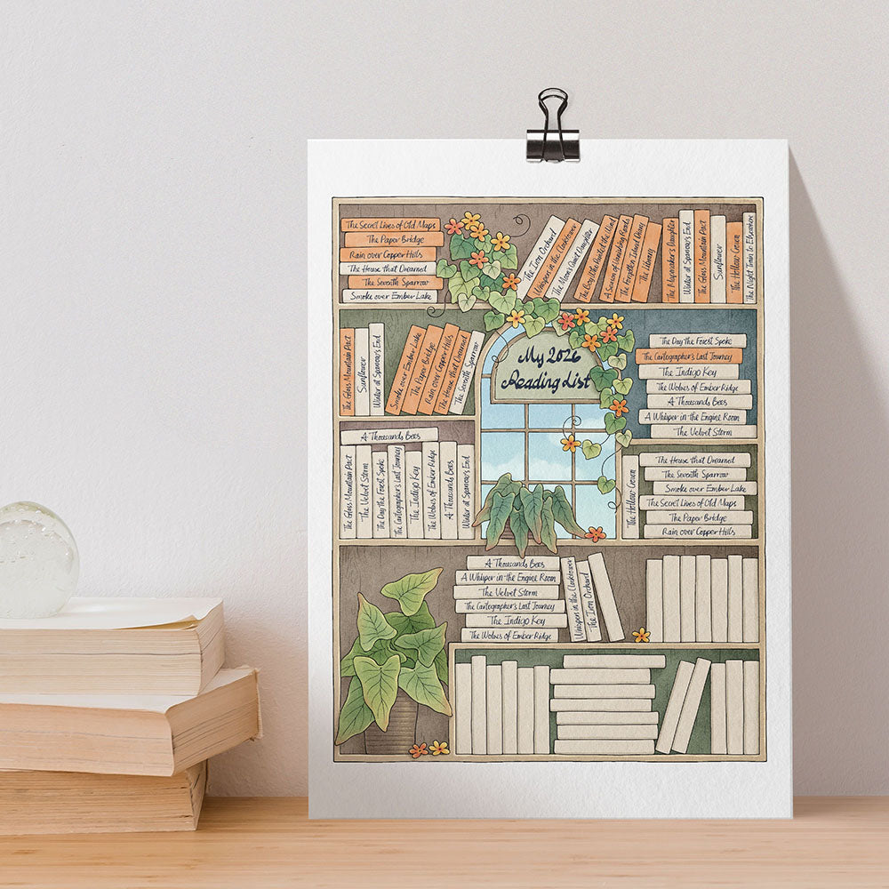 Reading Tracker Sheet, 84 Books to Read