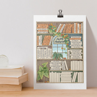 Reading Tracker Sheet, 84 Books to Read