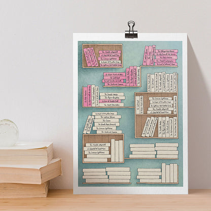 Reading Tracker Sheet, 96 Books to Read