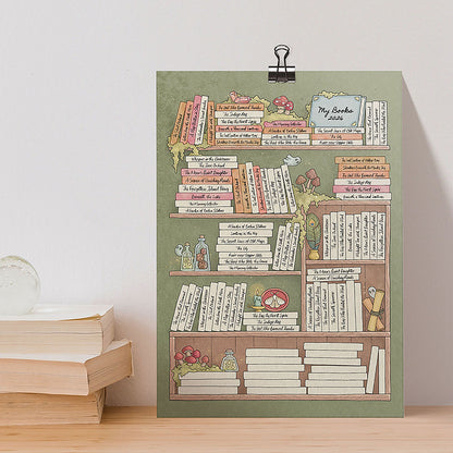 Reading Tracker Sheet, 100 Books to Read