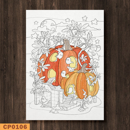 Two Pumpkins Coloring Pages