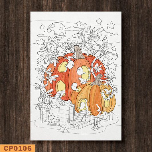 Two Pumpkins Coloring Pages