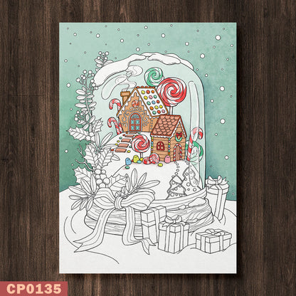 Snowglobe Coloring Page