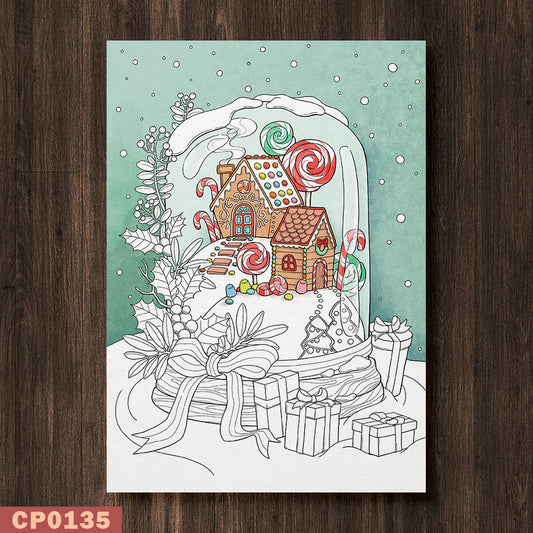 Snowglobe Coloring Page