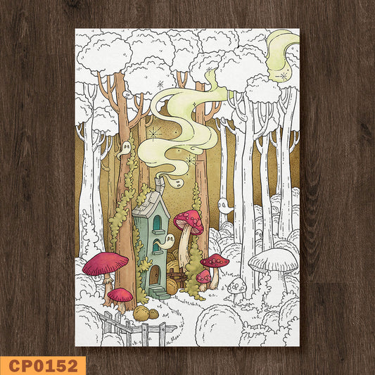 Spooky House Coloring Page