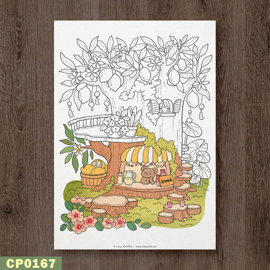 Lemon Tree Coloring Page