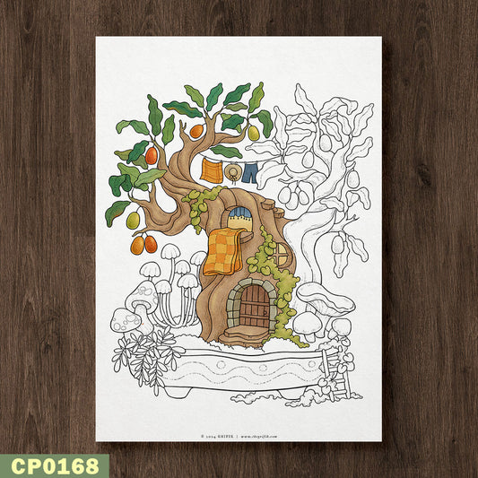 Kumquat Tree Coloring Page