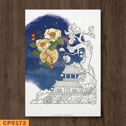 Camelia Coloring Page