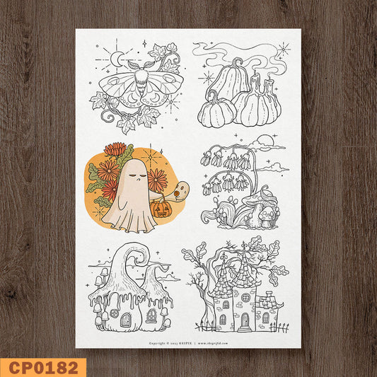 Spooky Tinies Coloring Page