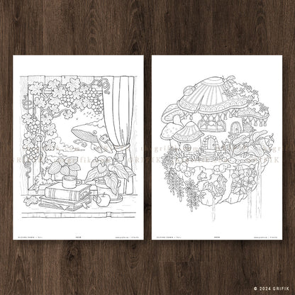 FLYING TOWN Vol.2 Coloring Book