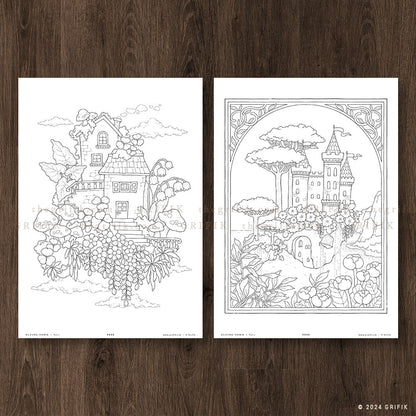 FLYING TOWN Vol.2 Coloring Book
