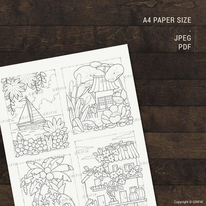 Summer Escapes Coloring Page