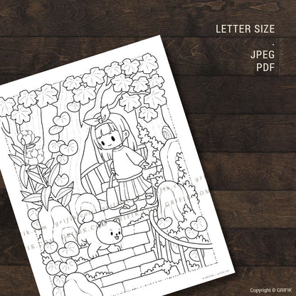 Maple Path Coloring Page