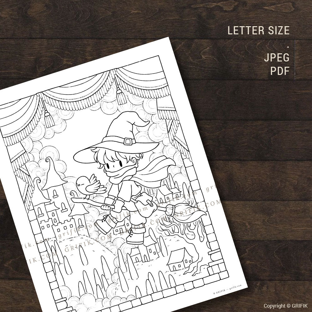 Rowan's Journey Coloring Page