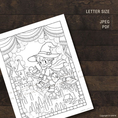 Rowan's Journey Coloring Page