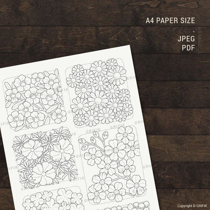 Little Flowers 1 Coloring Page