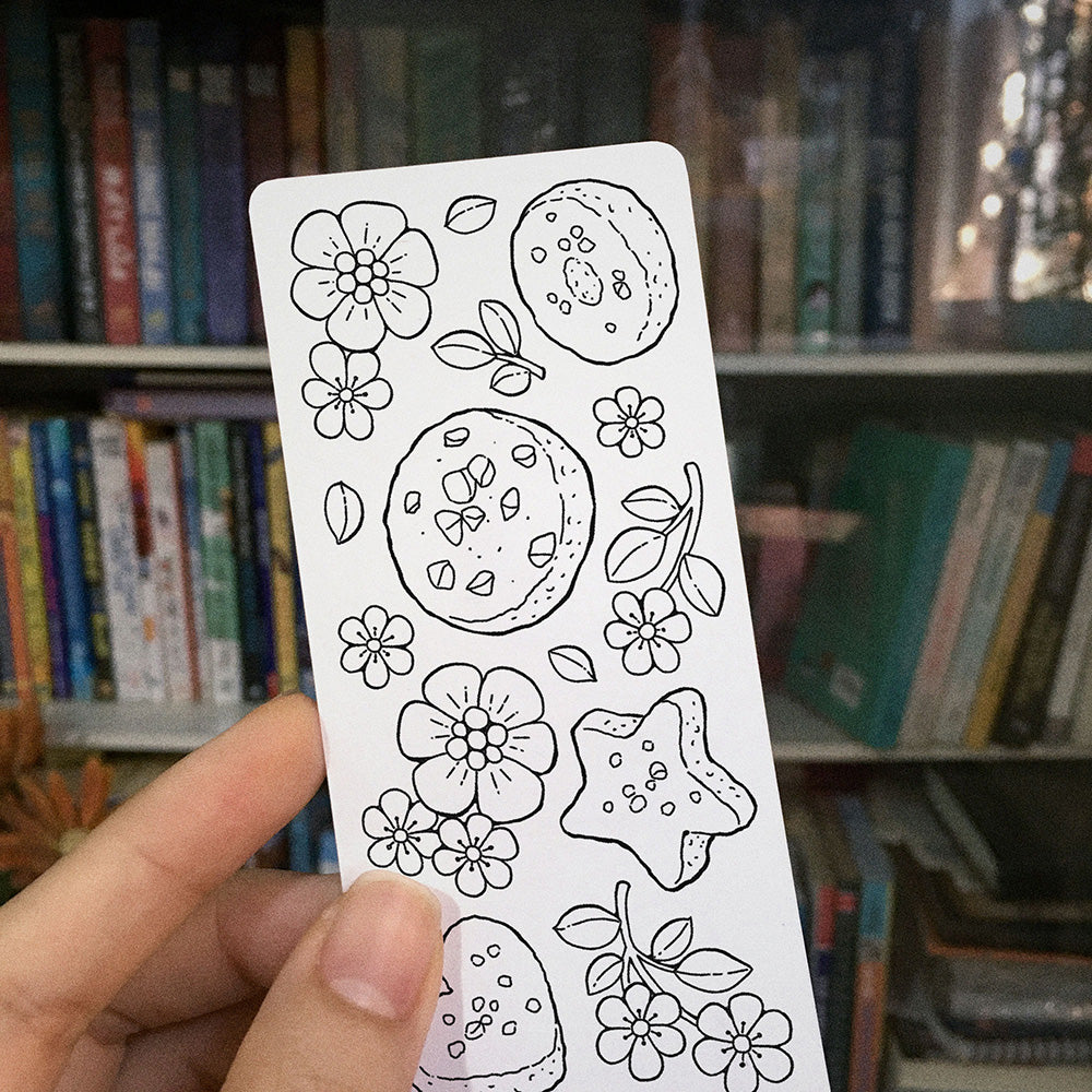 Cookies Coloring Bookmarks