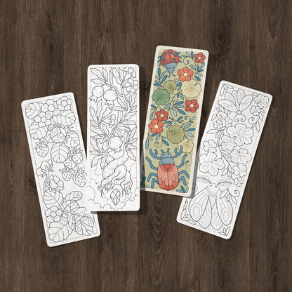 16 Coloring Bookmarks, Flying Town Vol.2 Set