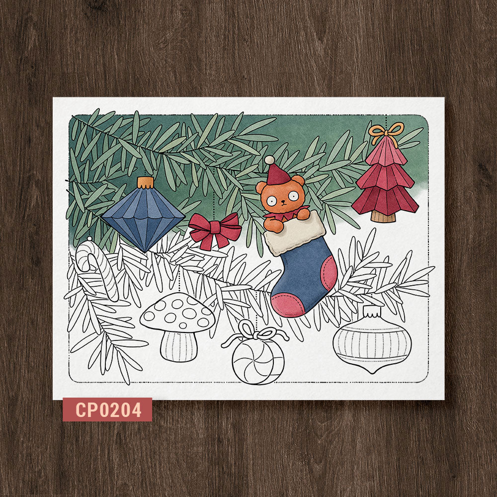 Cute Little Ornaments Coloring Page