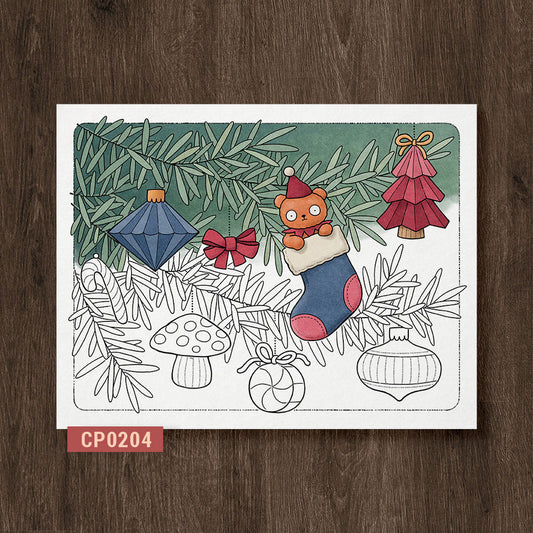 Cute Little Ornaments Coloring Page
