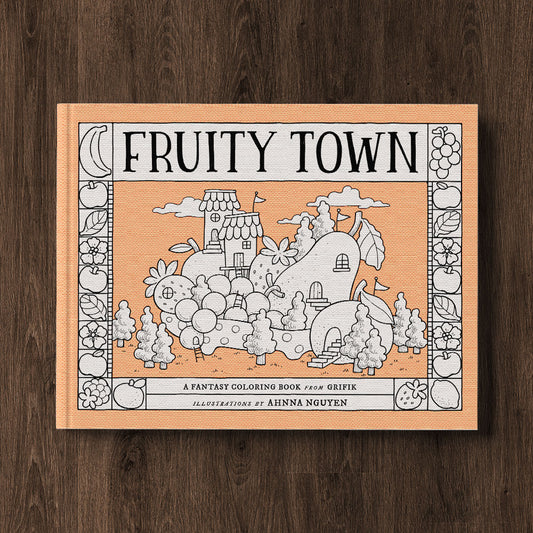 FRUITY TOWN Coloring Book