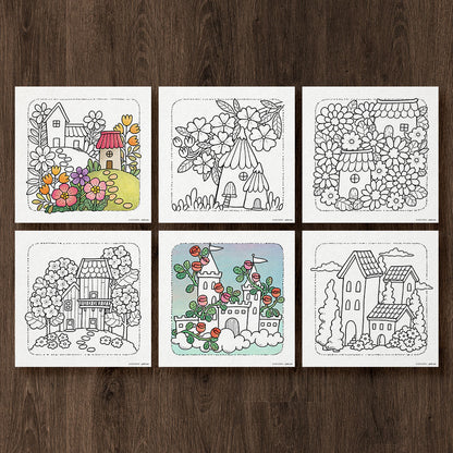 Cozy Houses & Castles Coloring Pages