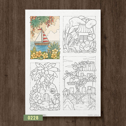 Summer Escapes Coloring Page