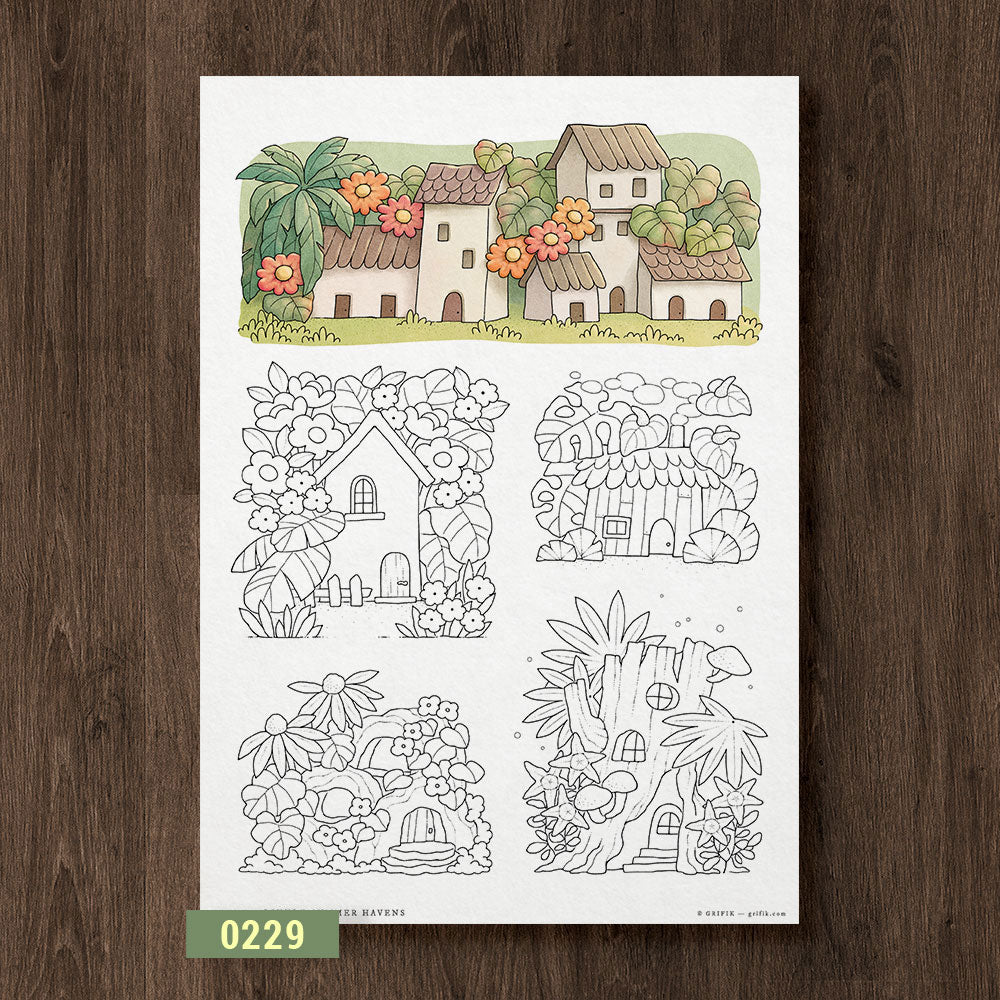 Little Summer Havens Coloring Page