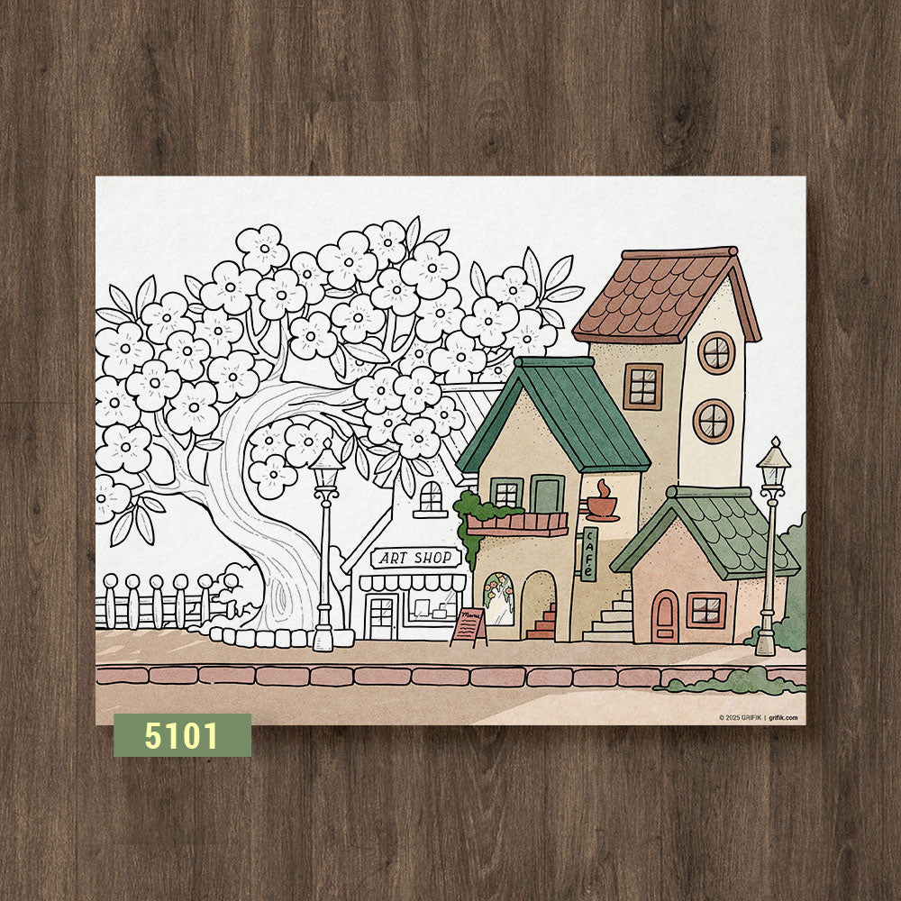 Downtown Coloring Page