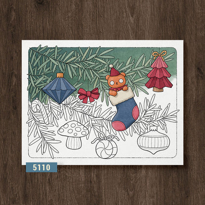 Cute Little Ornaments Coloring Page