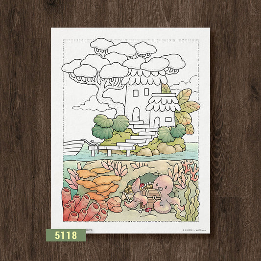 Island Secrets Coloring Page