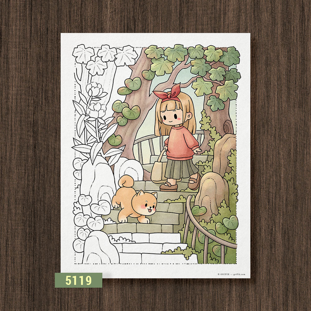 Maple Path Coloring Page