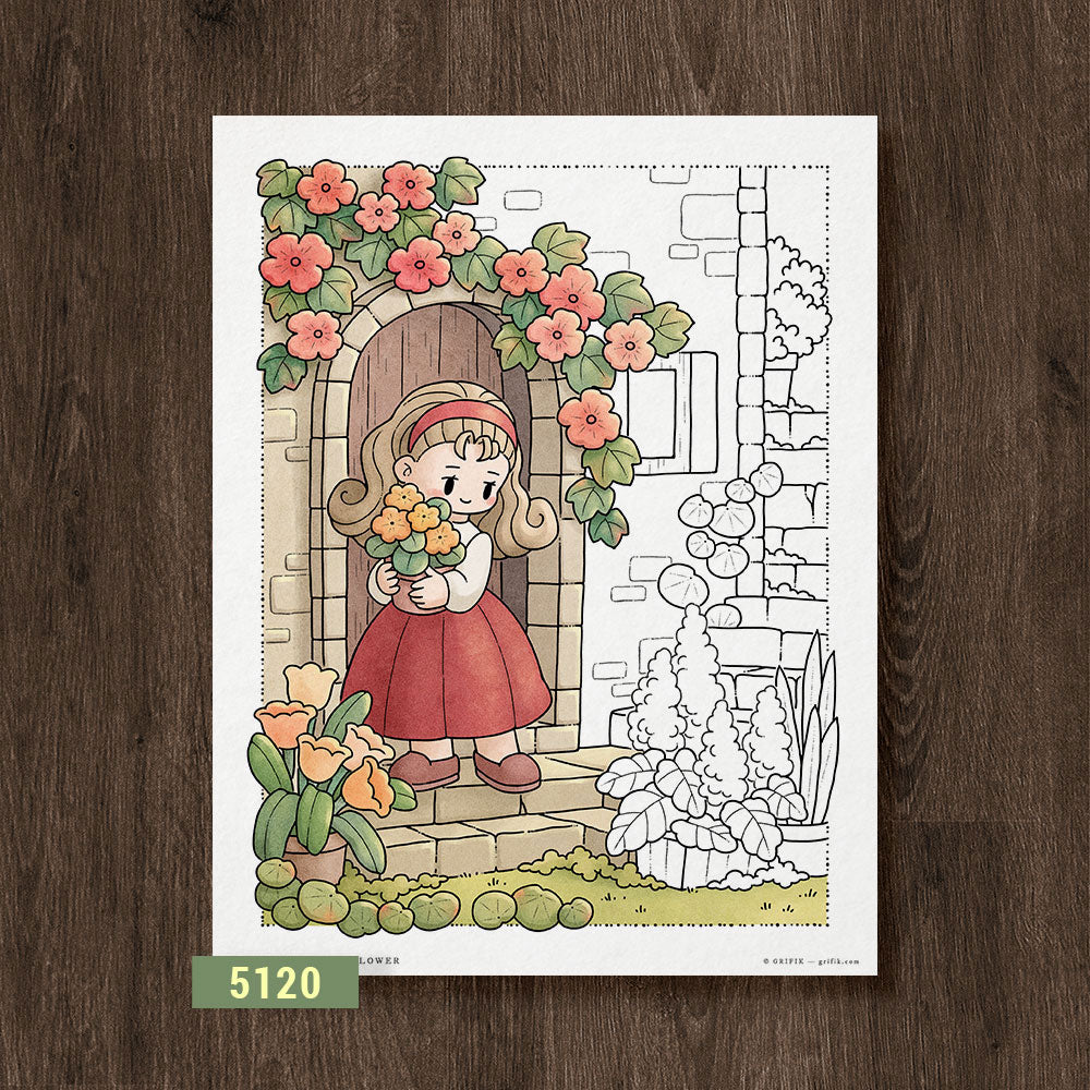 One More Flower Coloring Page