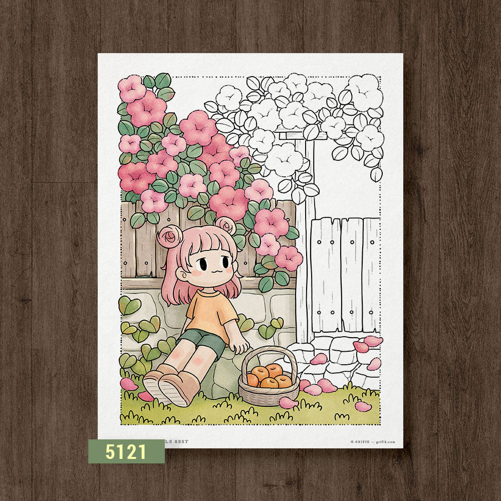 Just a Little Rest Coloring Page