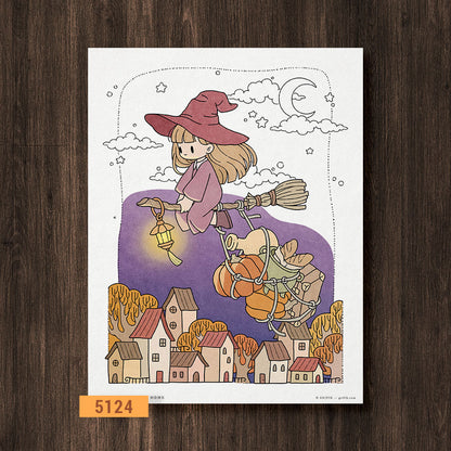 On the Way Home Coloring Page
