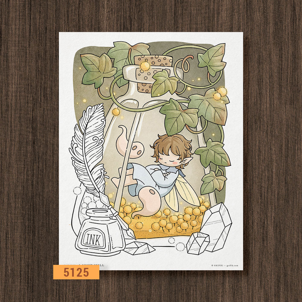 A Quiet Spell Coloring Page