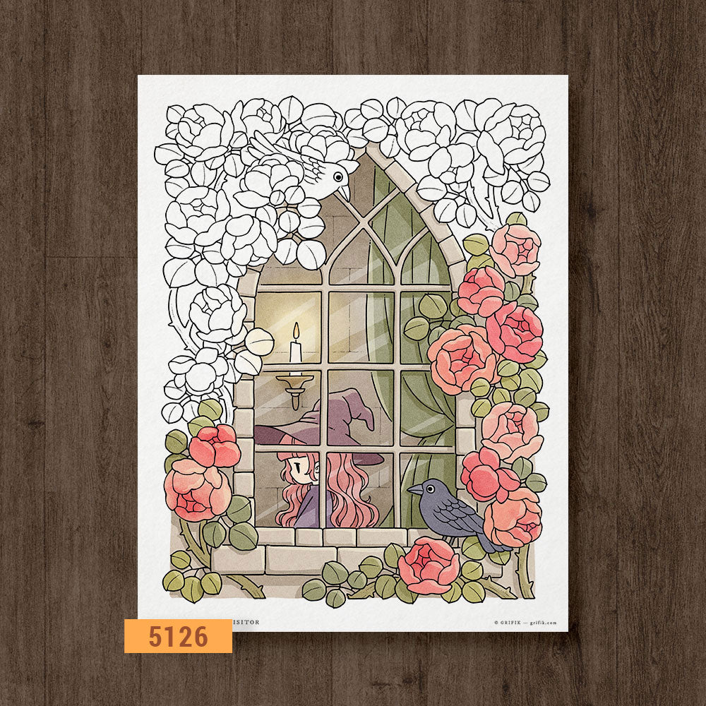 A Curious Visitor Coloring Page