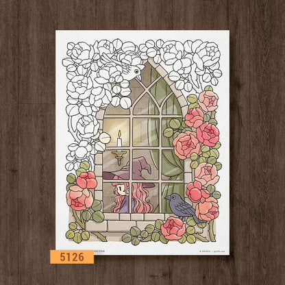 A Curious Visitor Coloring Page