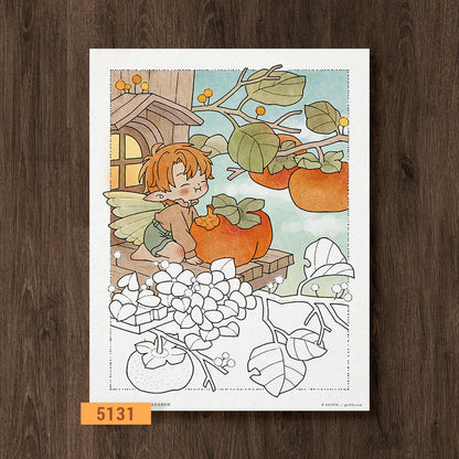 Persimmon Season Coloring Page