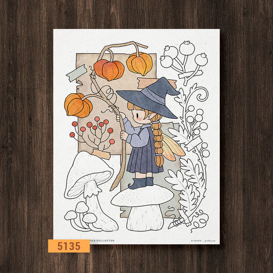 The Woodland Collector Coloring Page