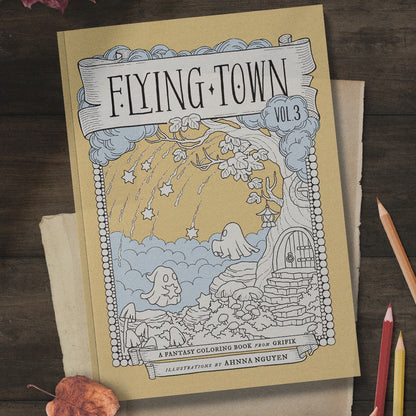 FLYING TOWN Vol.3 Coloring Book
