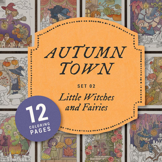 Autumn Town Set 02 - Little Witches and Fairies