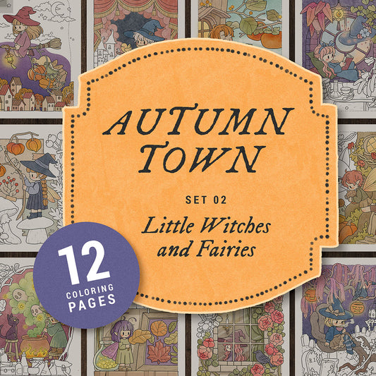 Autumn Town Set 02 - Little Witches and Fairies