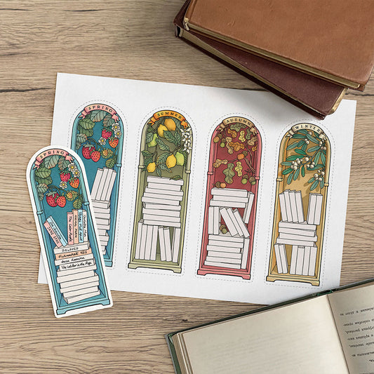 Four Seasons 02 Book Tracker Bookmarks