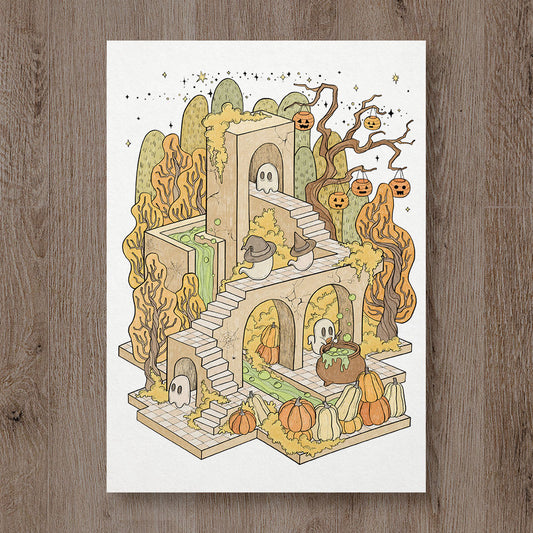 Spooky Castle 02 Coloring Page